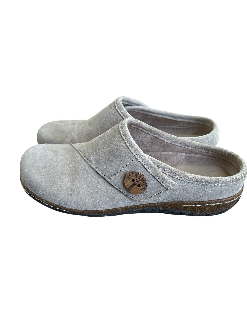 Earth  Ezra Etezra Suede Slip-On Clog - Light tan  8M